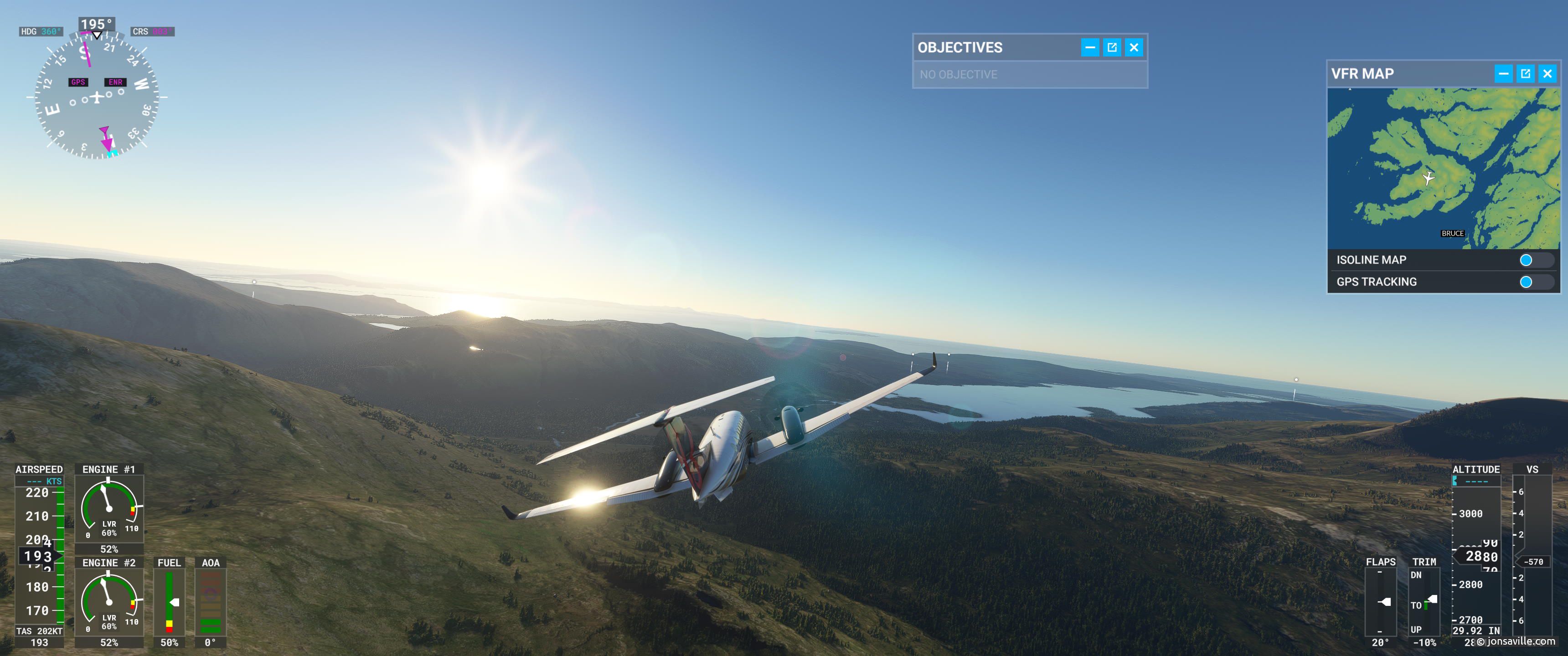 Flight Simulator - Wandering through Scotland